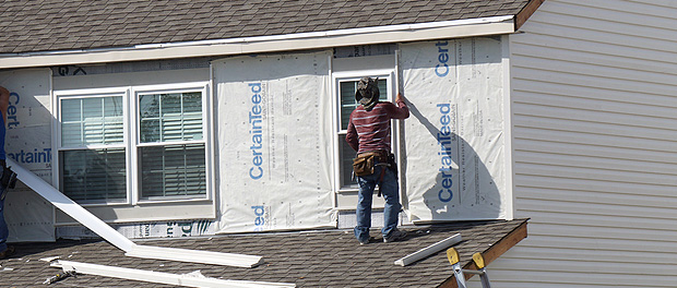 Adding new siding to a home in Northern Minnesota